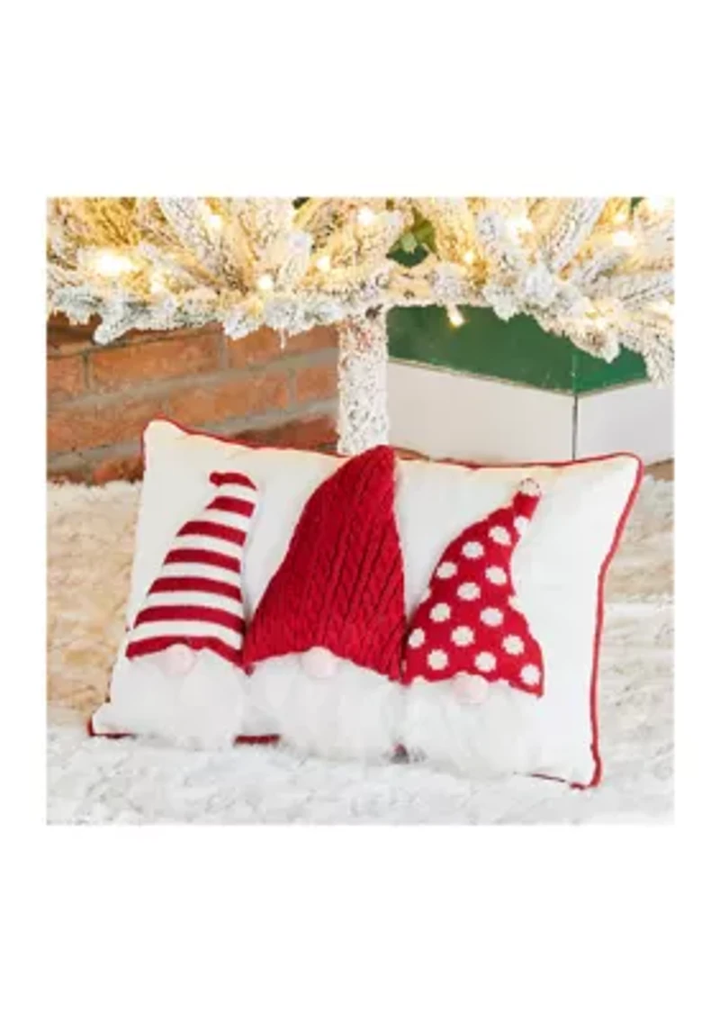 3D Heavy Cotton Knitted Gnome Pillow