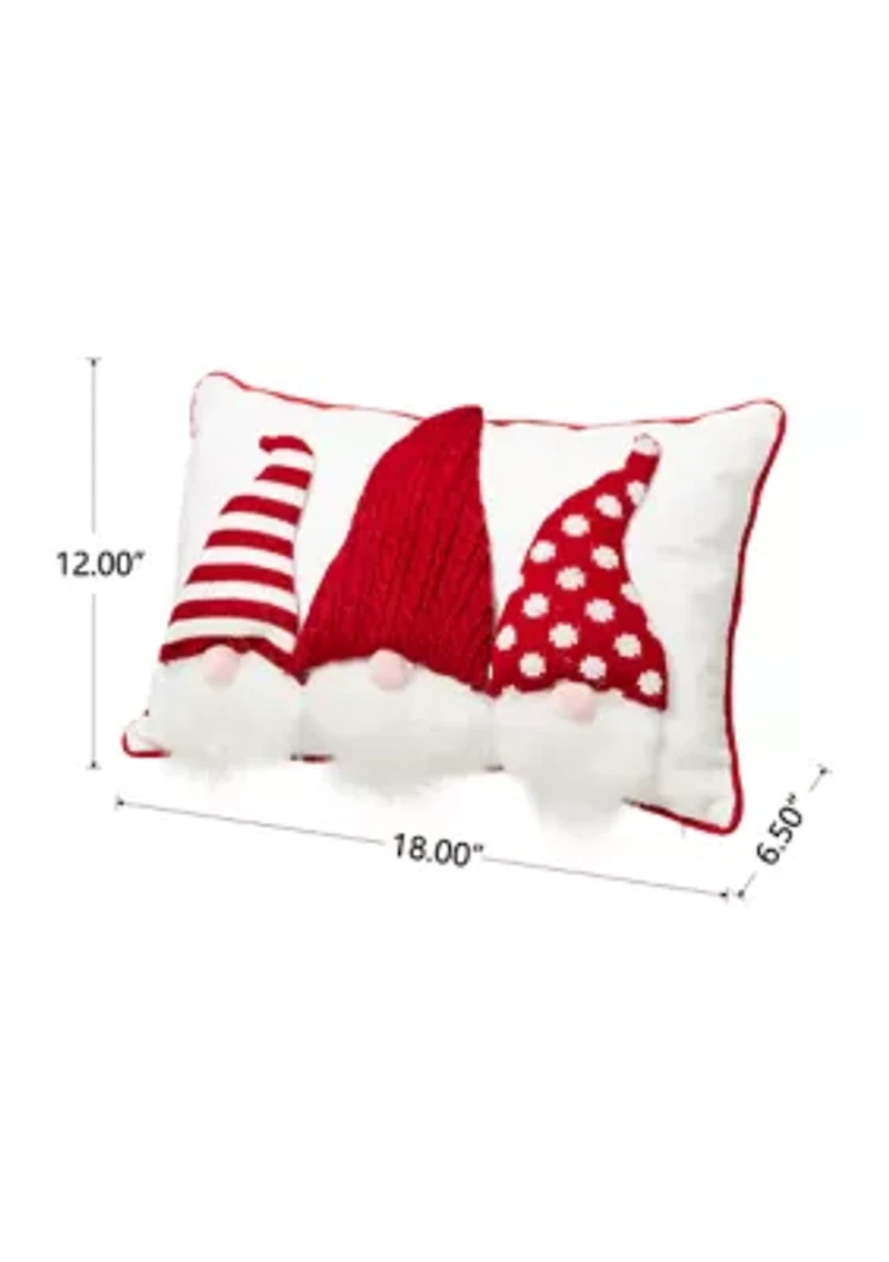 3D Heavy Cotton Knitted Gnome Pillow