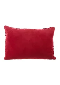 Hooked Christmas Cat Pillow