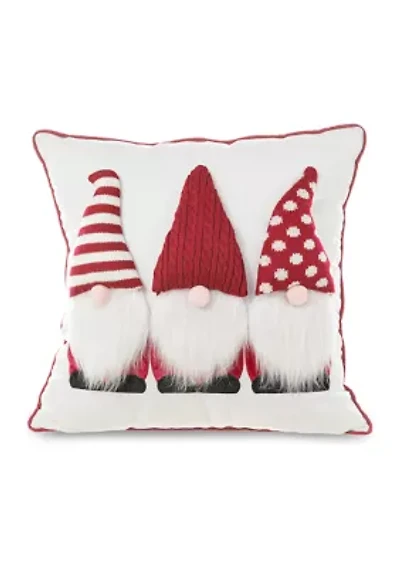 3D Heavy Knitted Gnome Pillow