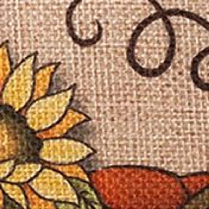 18 Inch Faux Burlap Fall Pumpkin Pillow