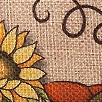 18 Inch Faux Burlap Fall Pumpkin Pillow