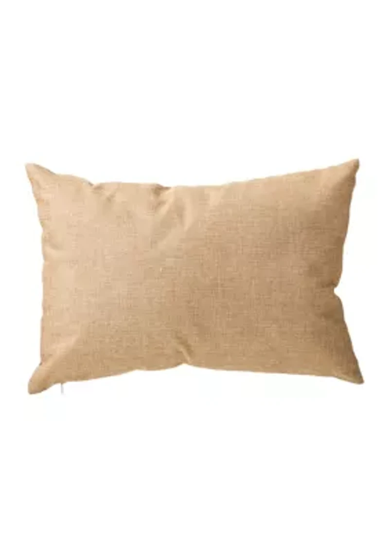 18 Inch Faux Burlap Fall Pumpkin Pillow