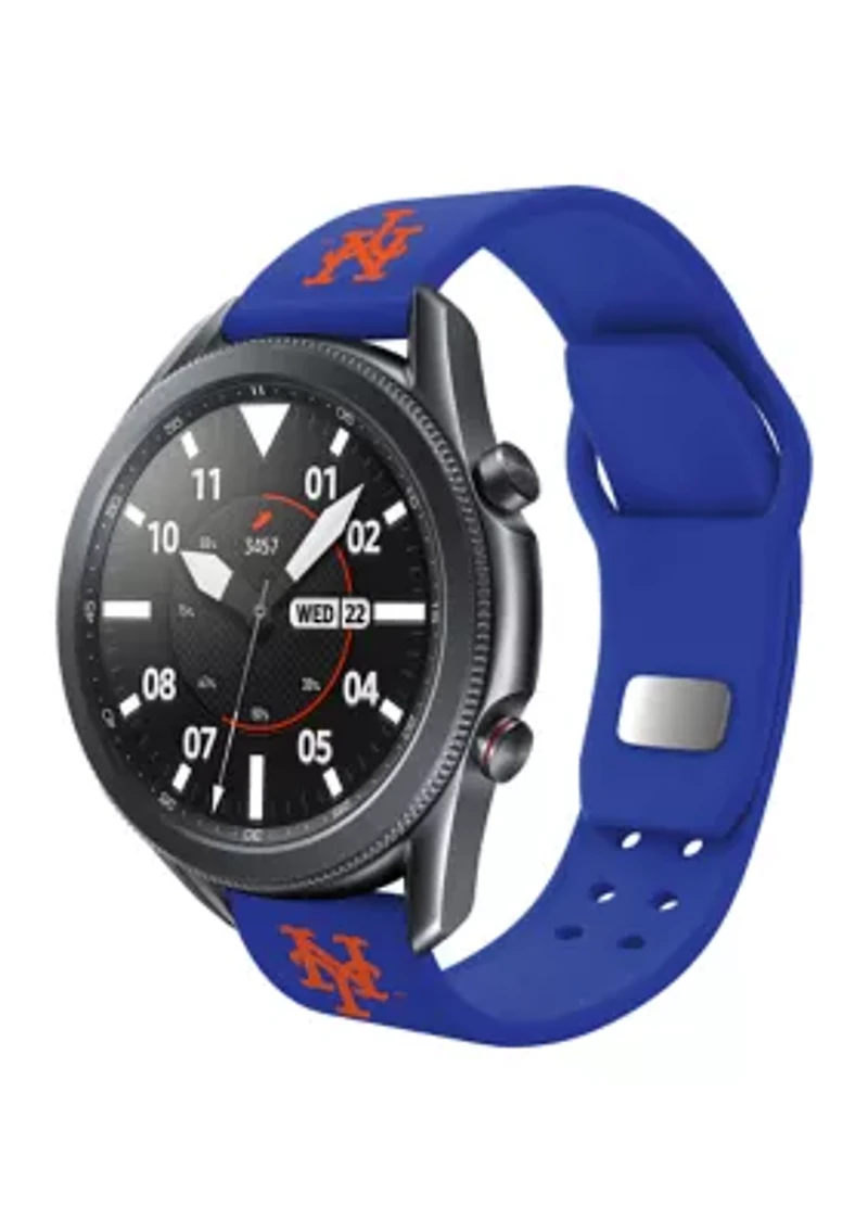 MLB New York Mets Silicone Band Compatible with Samsung Watch