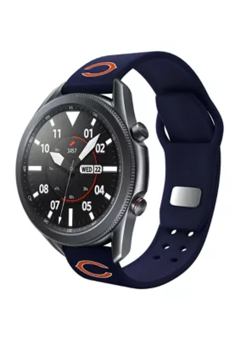 NFL Chicago Bears 20 Millimeter Silicone Band Compatible with Samsung Watch