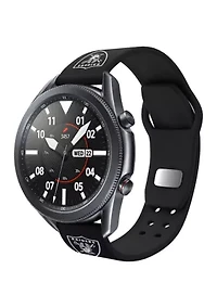 NFL Las Vegas Raiders 20 Millimeter Silicone Band Compatible with Samsung Watch