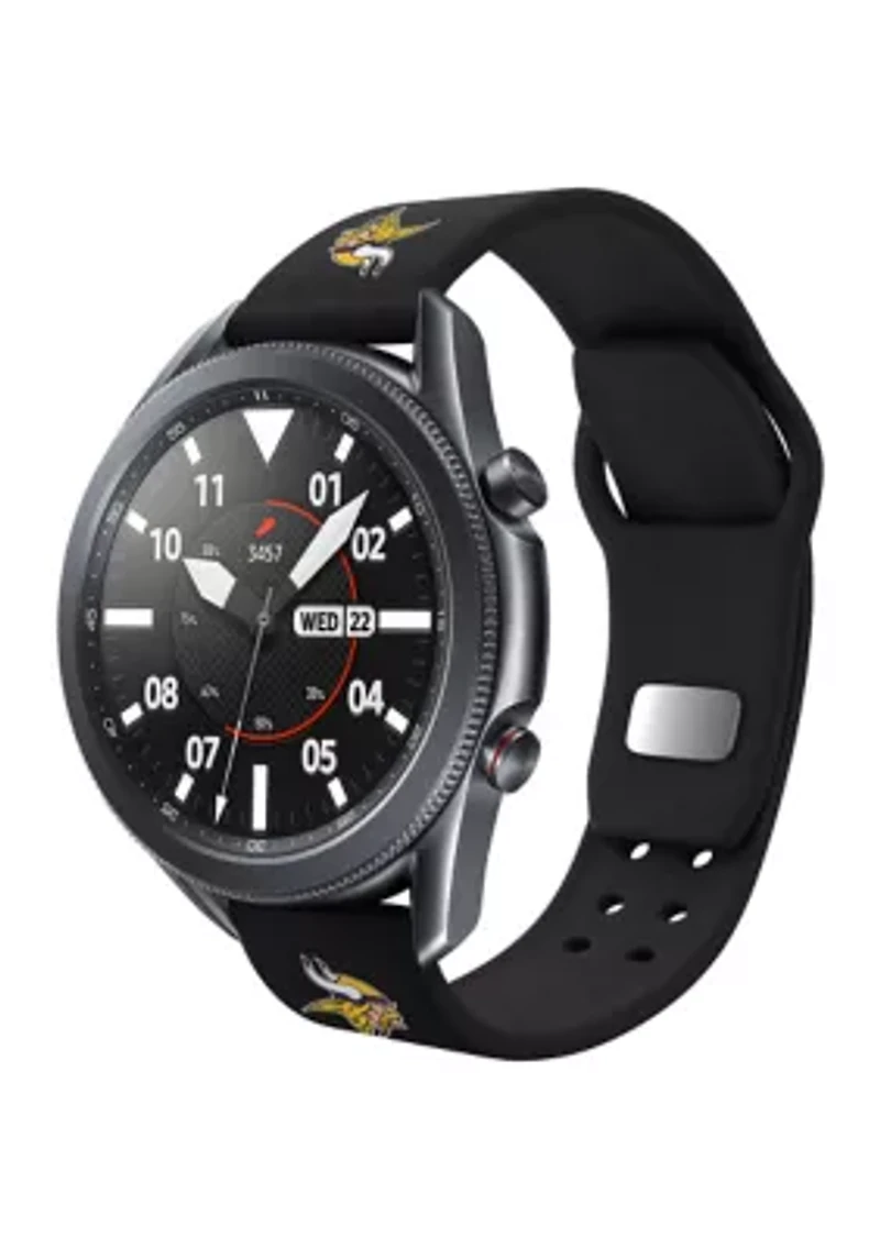 NFL Minnesota Vikings 20 Millimeter Silicone Band Compatible with Samsung Watch