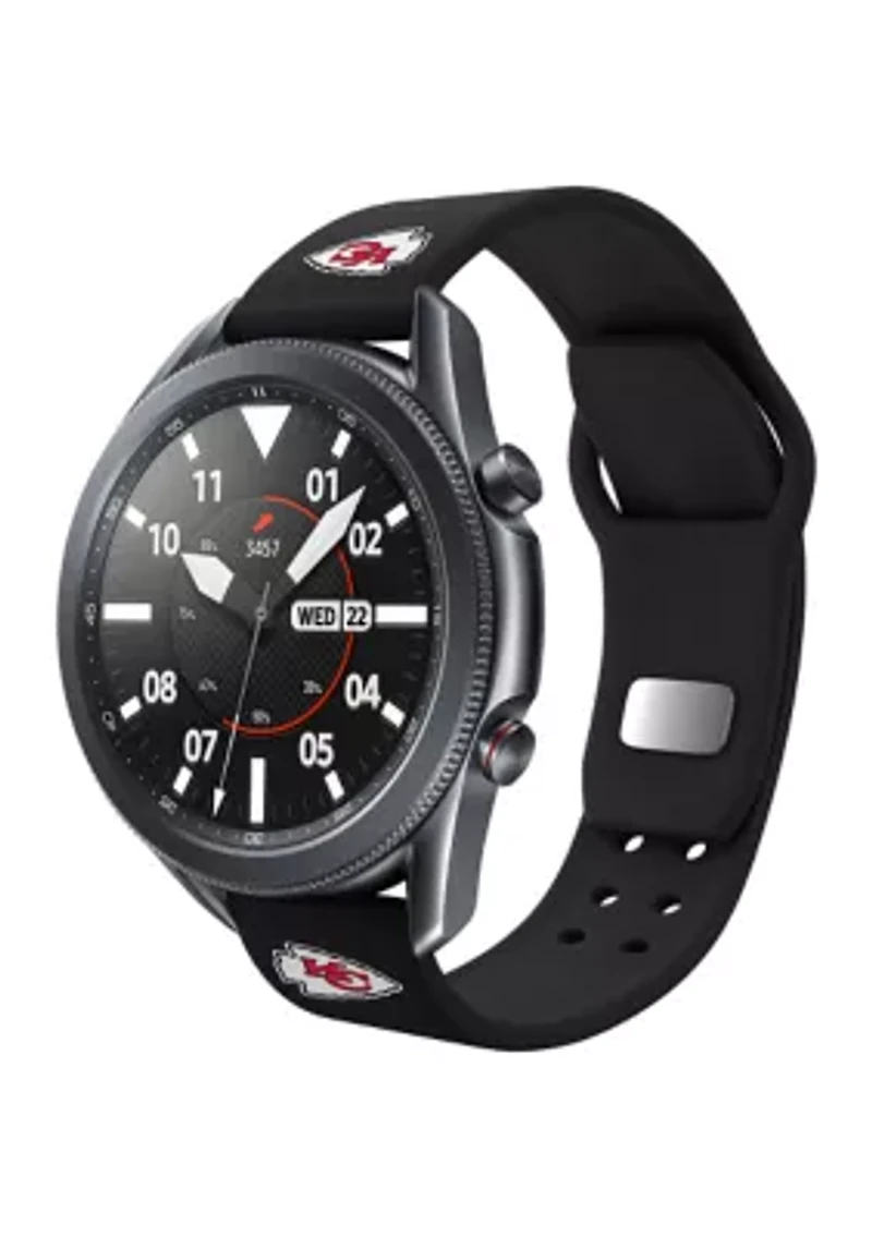 NFL New York Giants 20 Millimeter Silicone Band Compatible with Samsung Watch