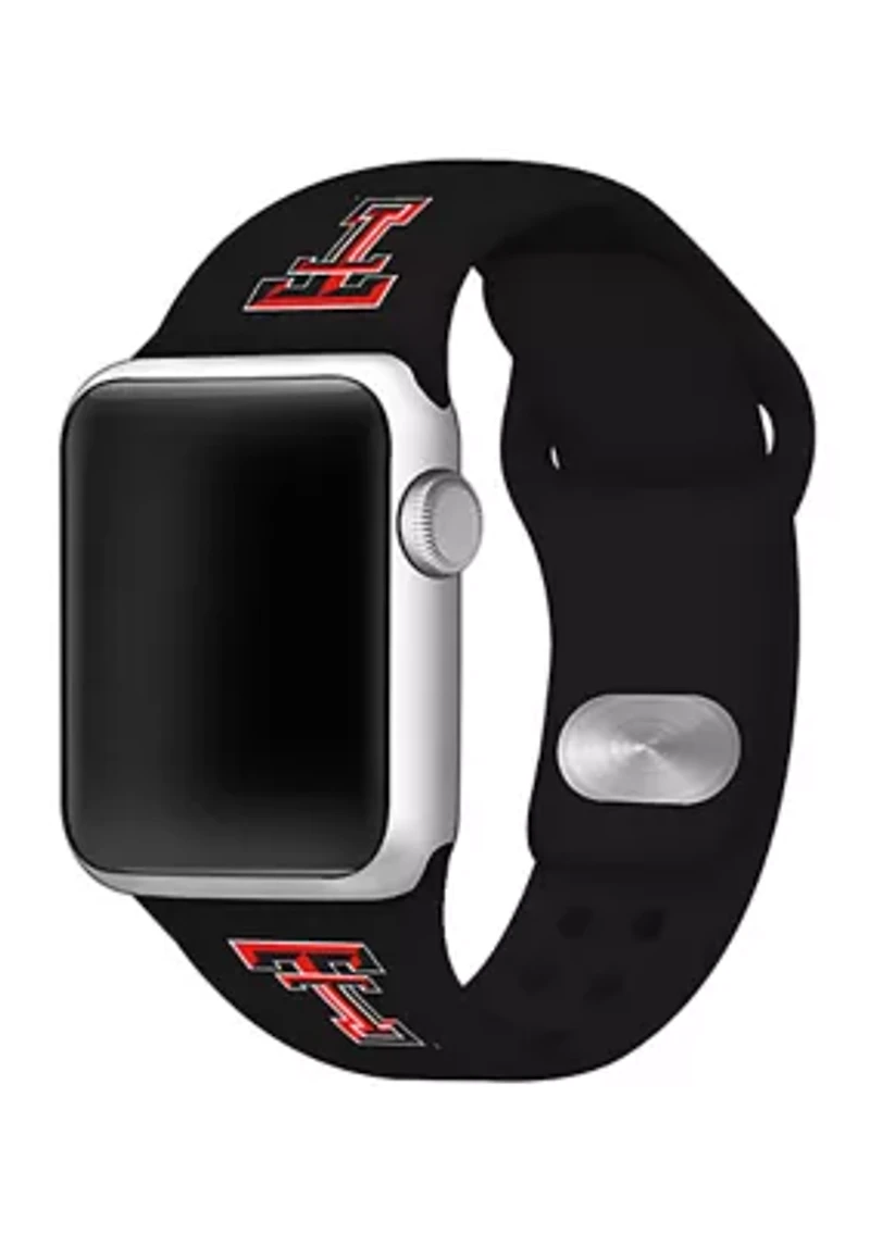 NCAA Texas Tech Raiders Silicone Apple Watch Band 38 Millimeter