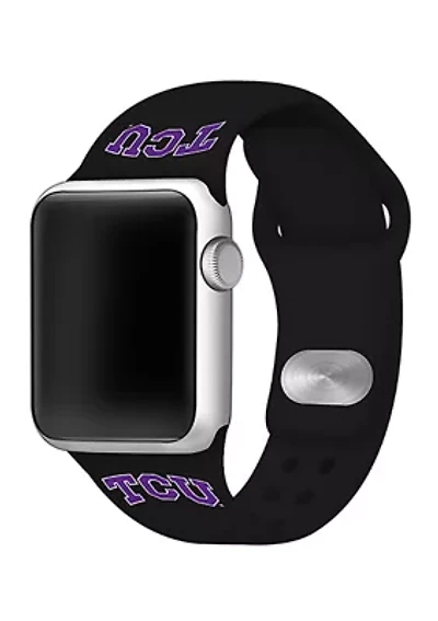 NCAA Texas Christian Horned Frogs Silicone Apple Watch Band 38 Millimeter