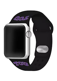 NCAA Texas Christian Horned Frogs Silicone Apple Watch Band 38 Millimeter 