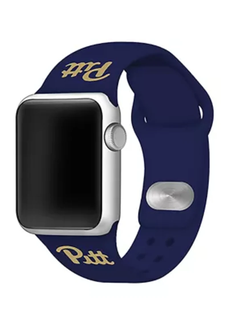 NCAA Pittsburgh Panthers Silicone Apple Watch Band 38 Millimeter