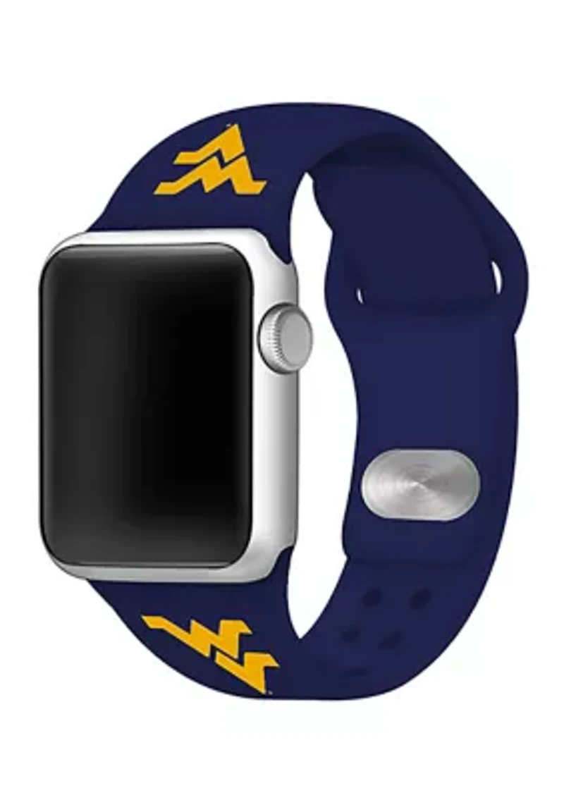NCAA West Virginia Mountaineers Silicone 38 Millimeter Apple Watch Band