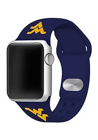 NCAA West Virginia Mountaineers Silicone 38 Millimeter Apple Watch Band 