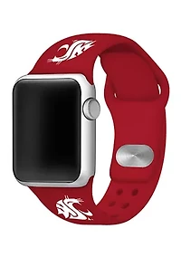 NCAA Washington State Cougars Silicone Millimeter Apple Watch Band