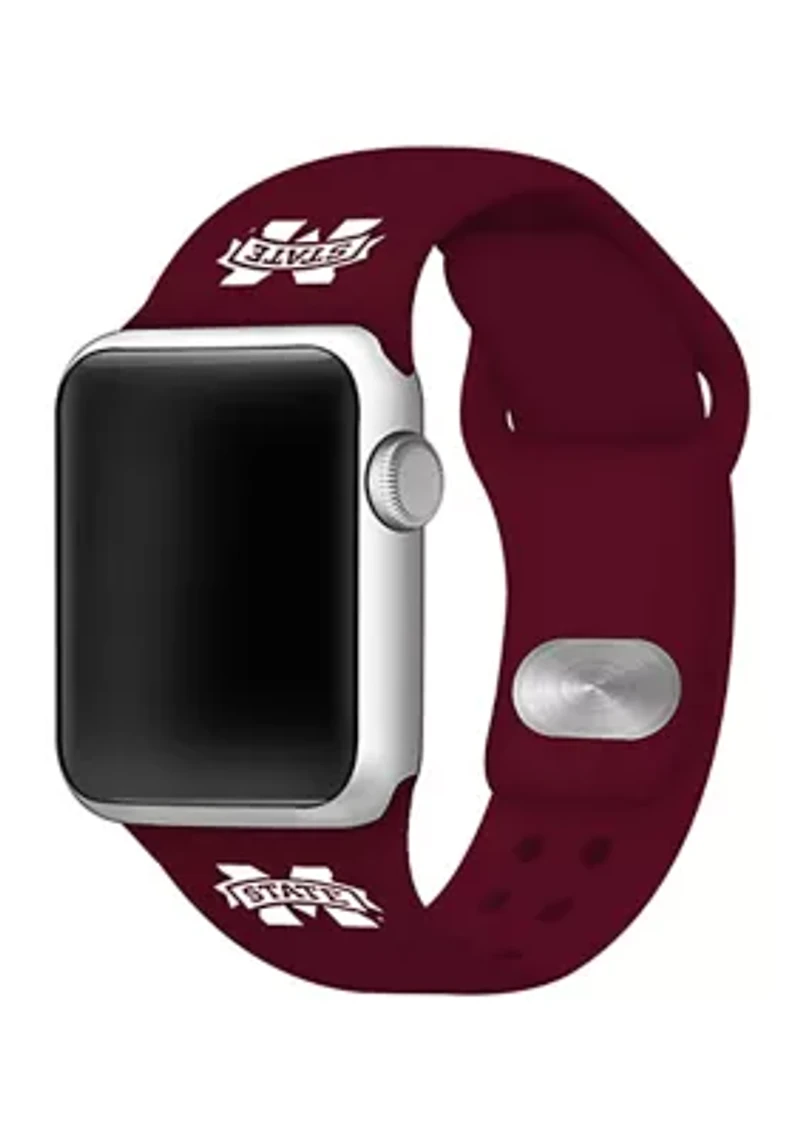 NCAA Mississippi State Bulldogs Silicone Millimeter Apple Watch Band