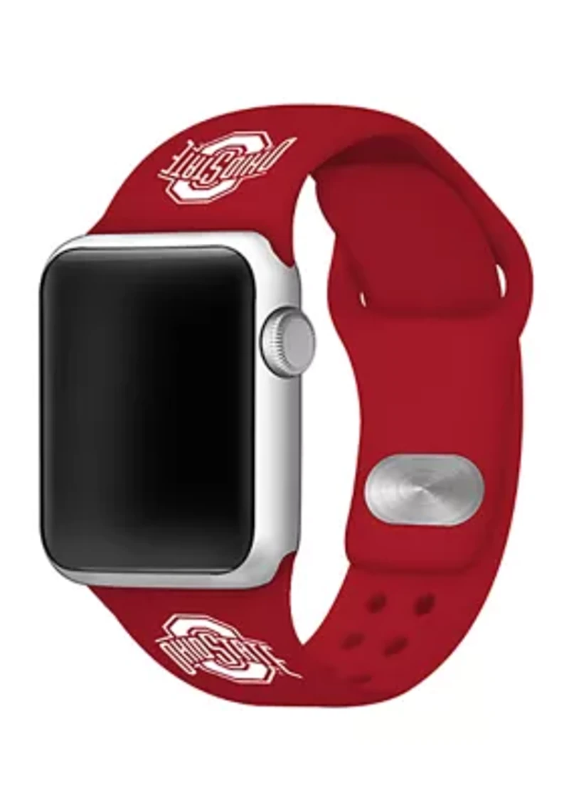 NCAA Ohio State Buckeyes Silicone Apple Watch Band 38 Millimeter