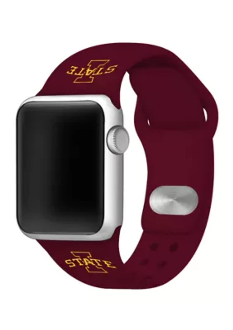NCAA Iowa State Cyclones Silicone Apple Watch Band 38 Millimeter