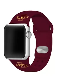 NCAA Iowa State Cyclones Silicone Apple Watch Band 38 Millimeter 