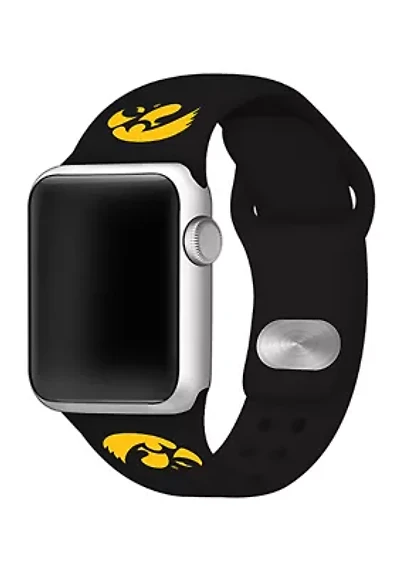 NCAA Iowa Hawkeyes 38 Millimeter Silicone Apple Watch Band