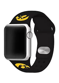 NCAA Iowa Hawkeyes 38 Millimeter Silicone Apple Watch Band