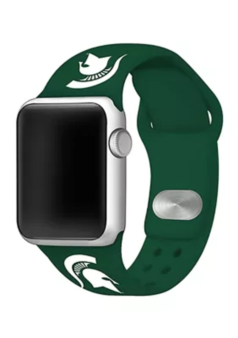 NCAA Michigan State Spartans 42 Millimeter Silicone Apple Watch Band