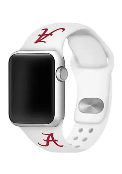 NCAA Alabama Crimson Tide 42 Millimeter Silicone Apple Watch Band