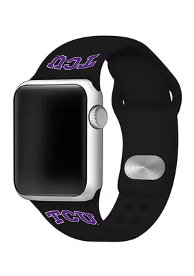 NCAA Texas Christian Horned Frogs 42 Millimeter Silicone Apple Watch Band