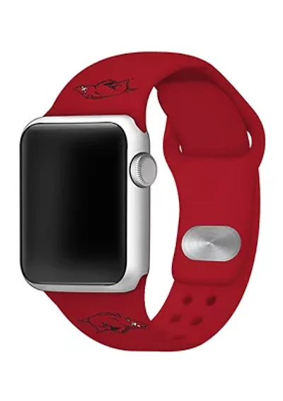 NCAA Arkansas Razorbacks 42 Millimeter Silicone Apple Watch Band