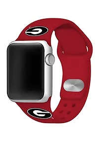 NCAA Georgia Bulldogs 42 Millimeter Silicone Apple Watch Band