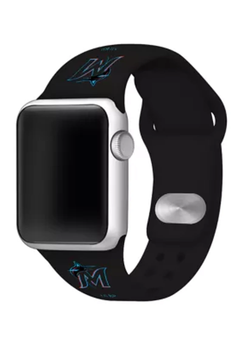 MLB Miami Marlins Silicone Apple Watch Band