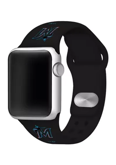 MLB Miami Marlins Silicone Apple Watch Band