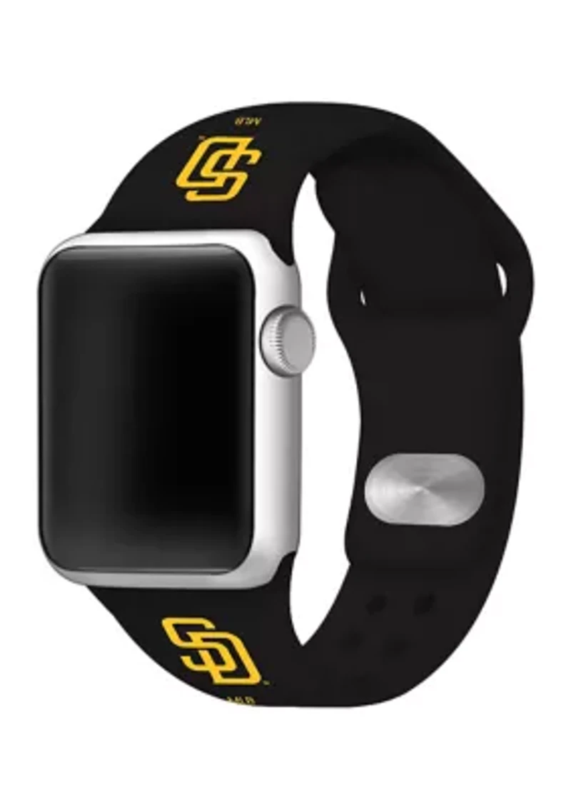 MLB San Diego Padres Silicone Apple Watch Band - 38 Millimeter