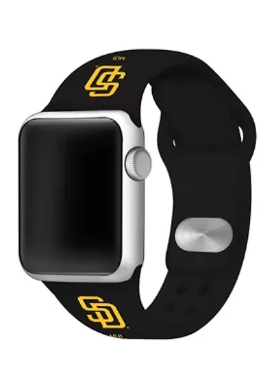 MLB San Diego Padres Silicone Apple Watch Band - 38 Millimeter