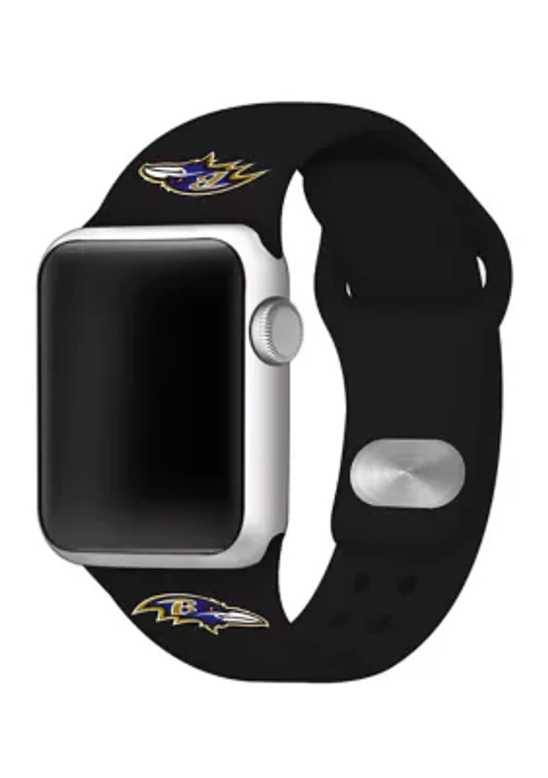 NFL Baltimore Ravens Silicone 38 Millimeter Apple Watch Band