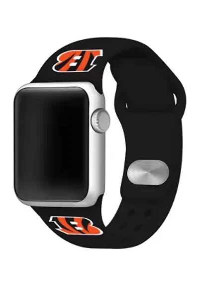 NFL Cincinnati Bengals Silicone 38 Millimeter Apple Watch Band
