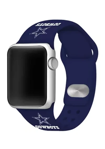 NFL Dallas Cowboys Silicone 38 Millimeter Apple Watch Band