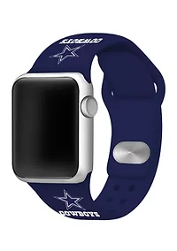 NFL Dallas Cowboys Silicone 38 Millimeter Apple Watch Band