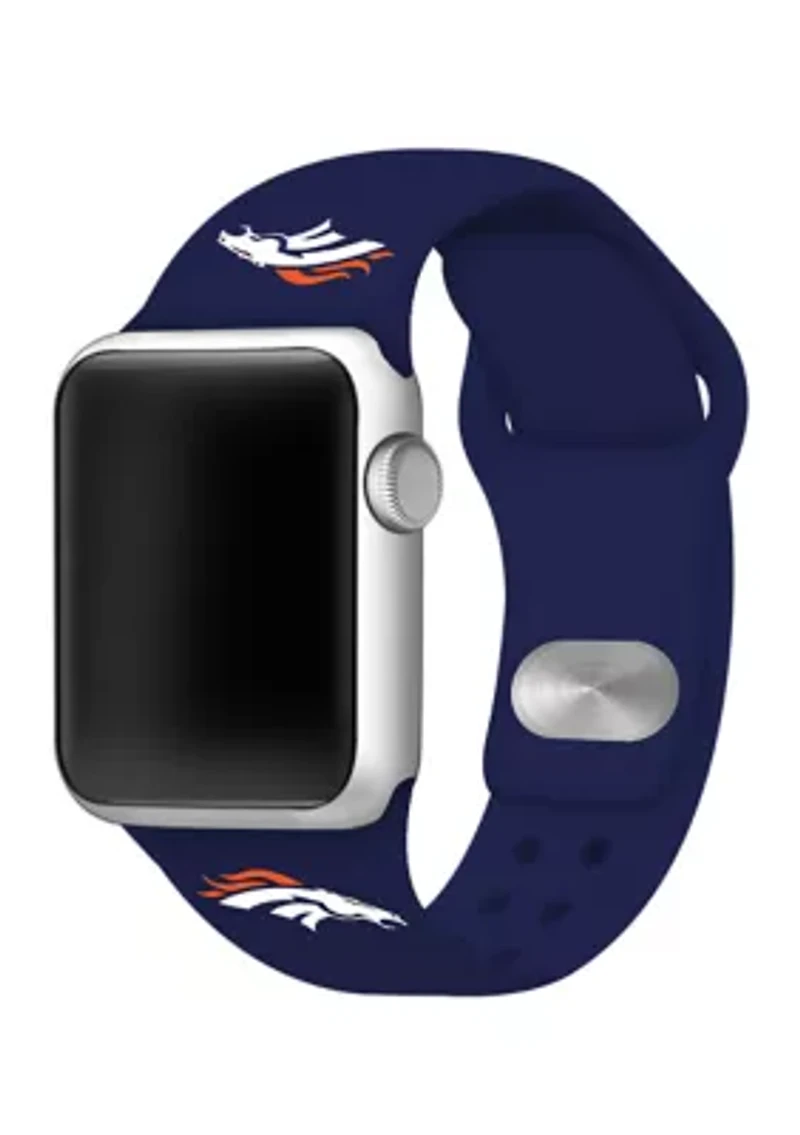 NFL Denver Broncos Silicone 38 Millimeter Apple Watch Band
