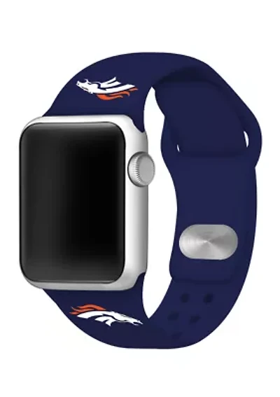 NFL Denver Broncos Silicone 38 Millimeter Apple Watch Band