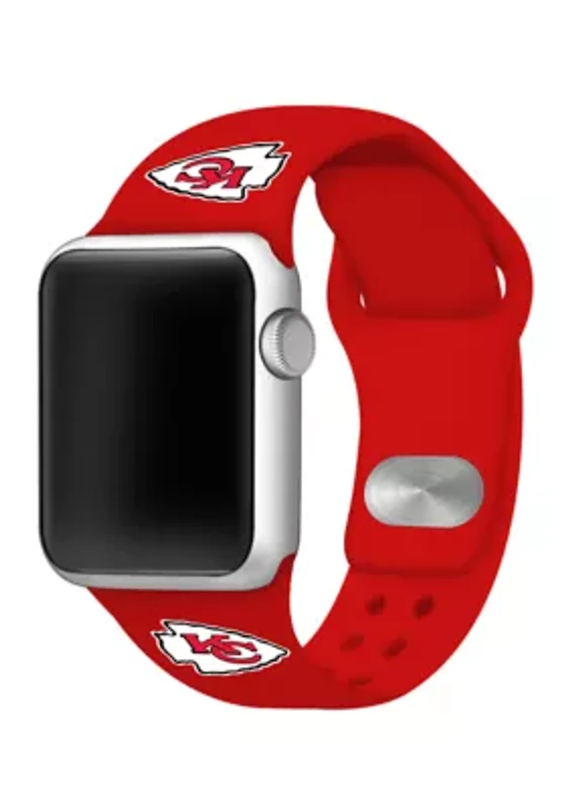 NFL Kansas City Chiefs Silicone 38 Millimeter Apple Watch Band