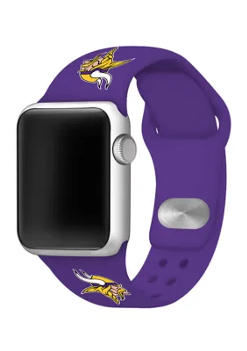 NFL Minnesota Vikings 38 Millimeter Silicone Apple Watch Band