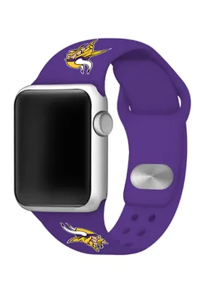 NFL Minnesota Vikings 38 Millimeter Silicone Apple Watch Band