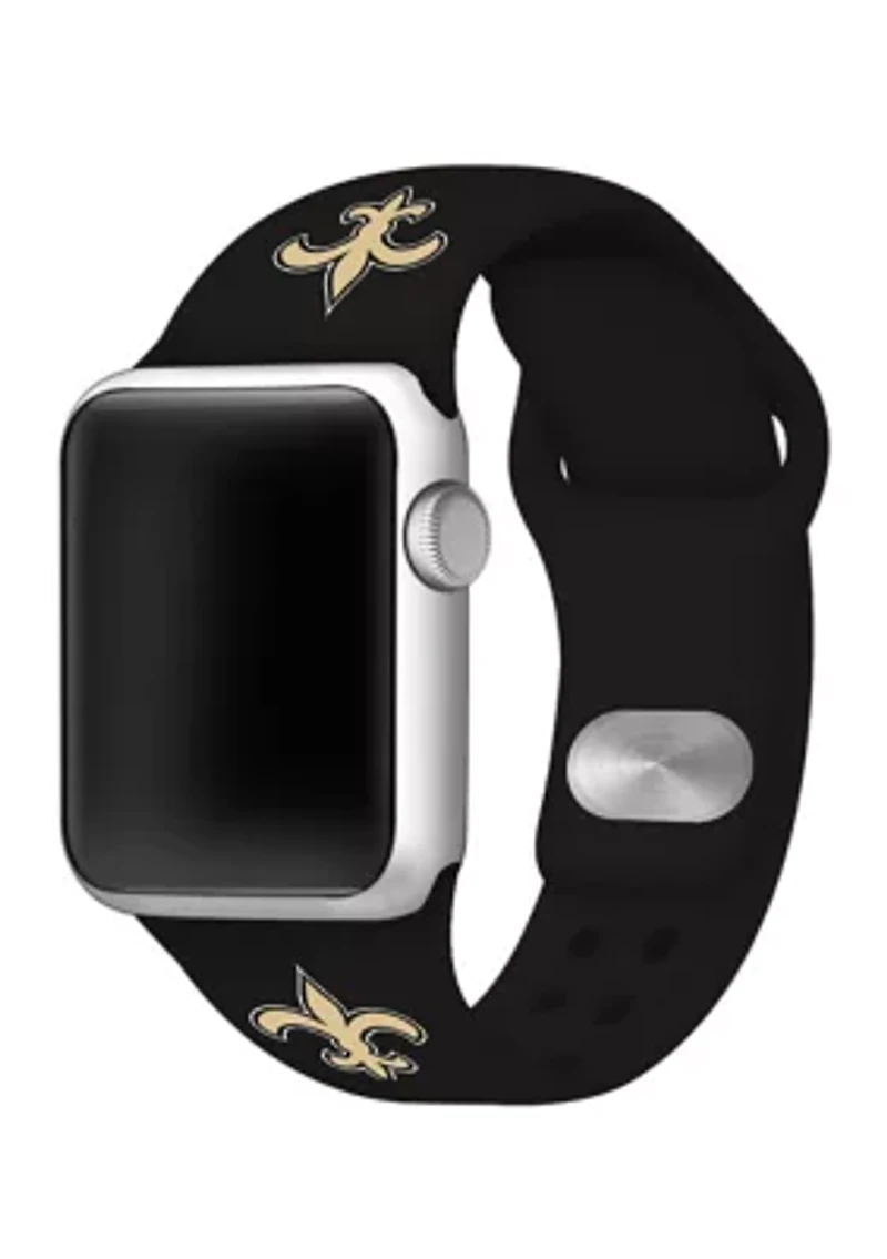 NFL New Orleans Saints Millimeter Silicone Apple Watch Band