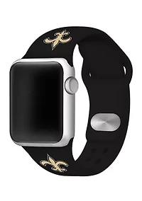 NFL New Orleans Saints Millimeter Silicone Apple Watch Band