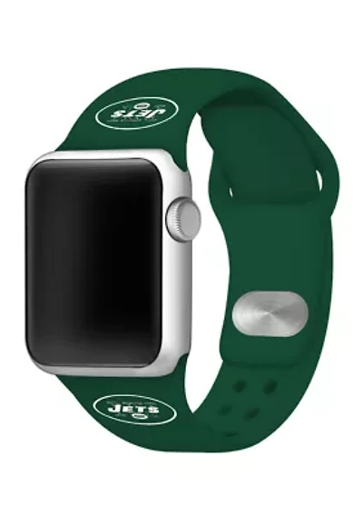 NFL New York Jets 38 Millimeter Silicone Apple Watch Band