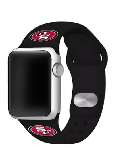 NFL San Francisco 49ers 38 Millimeter Silicone Apple Watch Band
