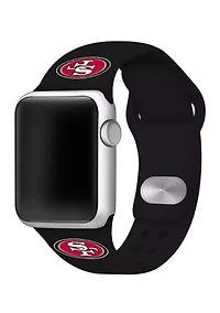 NFL San Francisco 49ers 38 Millimeter Silicone Apple Watch Band