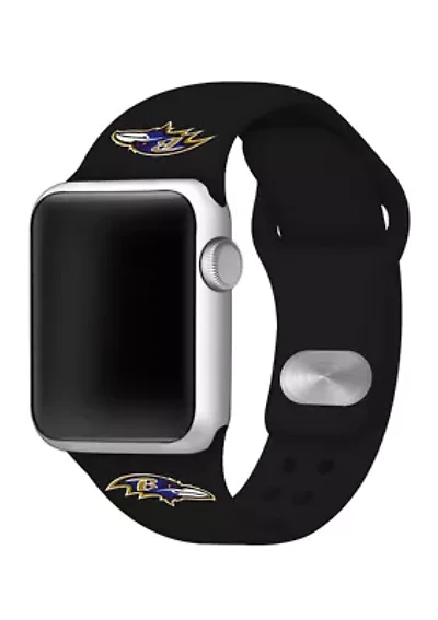 NFL Baltimore Ravens 42 Millimeter Silicone Apple Watch Band