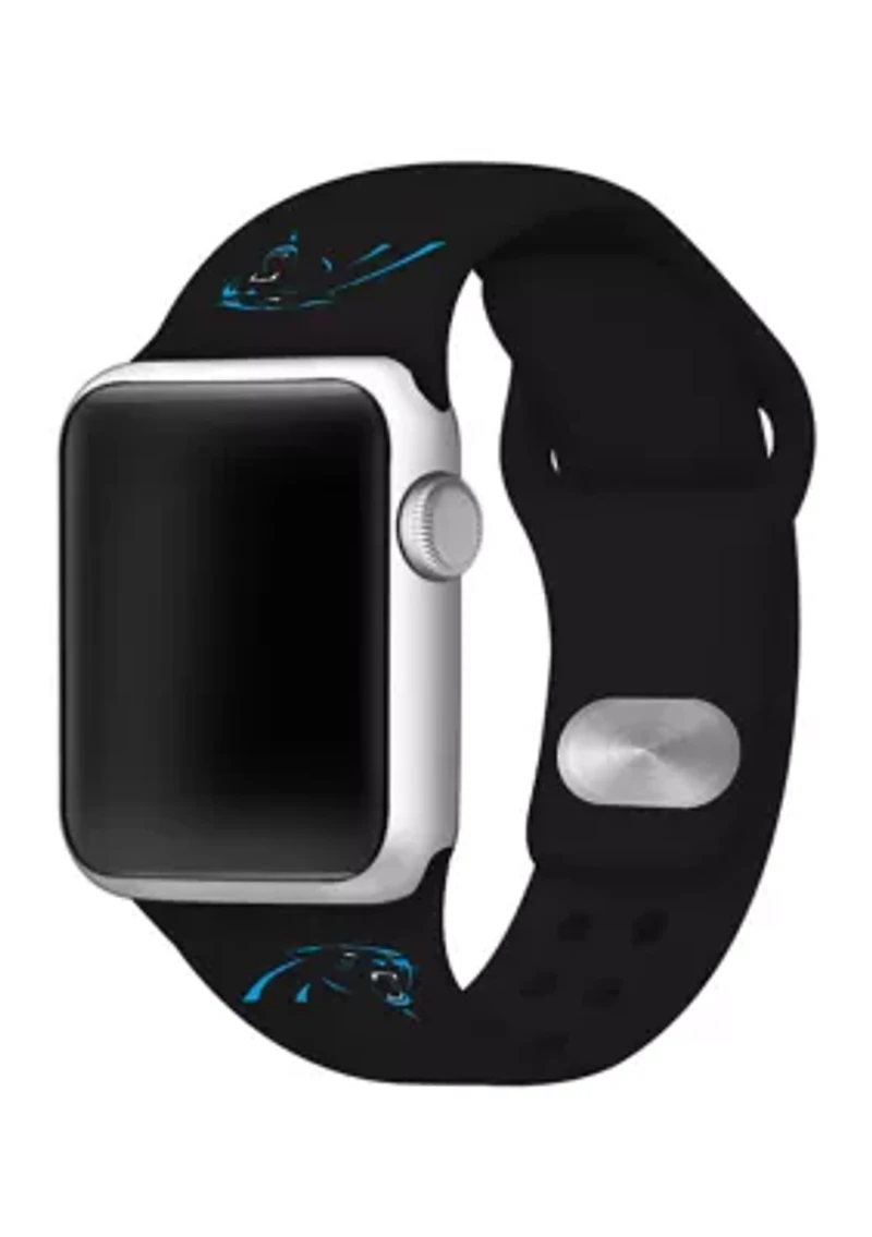 NFL Carolina Panthers 42 Millimeter Silicone Apple Watch Band